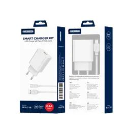 Incarcator retea WJ-C58 2.4A 12W 1xUSB cu cablu USB-C